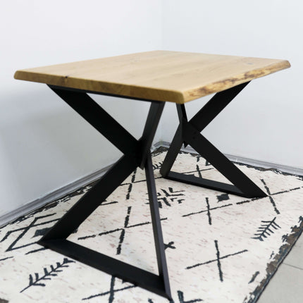 X Frame Metal Table Legs Set Steel Base for Custom Tables - Metaloslav 