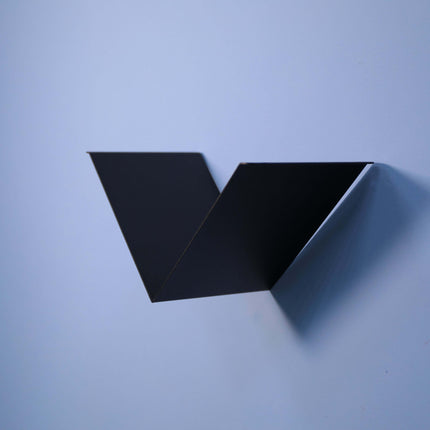 Metal Wall Shelf – Minimalist V-Shape Steel Shelf for Modern Interiors