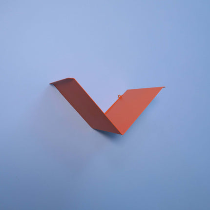 Metal Wall Shelf – Minimalist V-Shape Steel Shelf for Modern Interiors