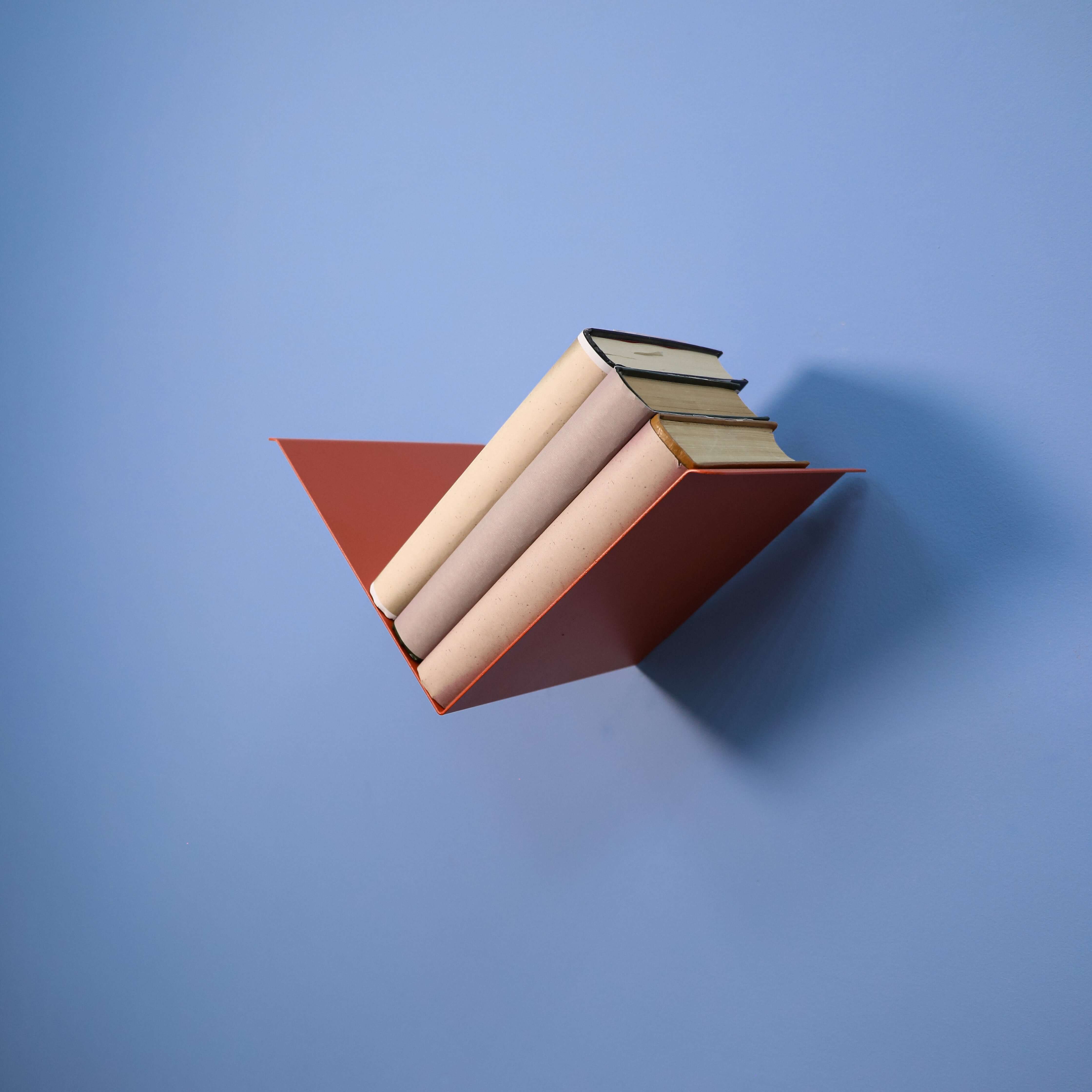 Metal Wall Shelf – Minimalist V-Shape Steel Shelf for Modern Interiors