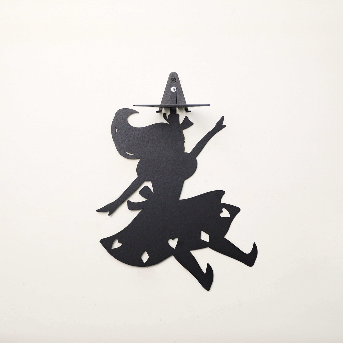 Metal Wall Shelf Book Holder – Alice Silhouette Floating Shelf
