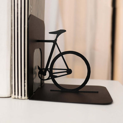 Metal Bookends – Bicycle Steel Book Holder for Shelves & Office Decor