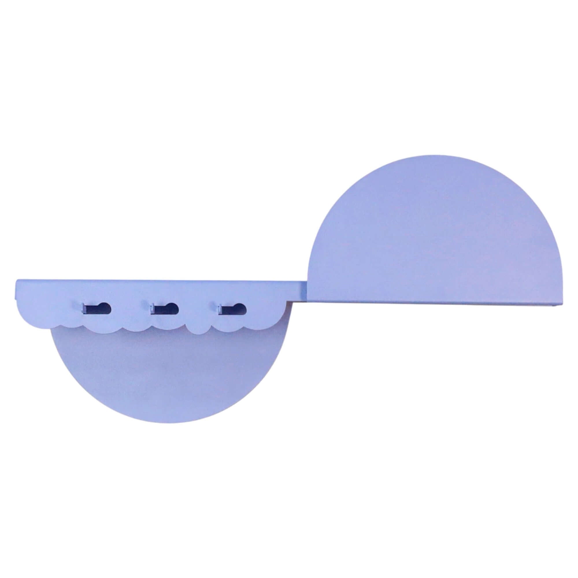 Metal Wall Shelf with Hooks – Floating Steel Shelf for Home & Entryway