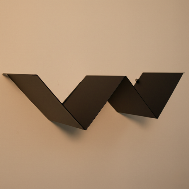Metal Wall Shelf – Modern V-Shaped Floating Design | Minimalist Decor for Home & Office