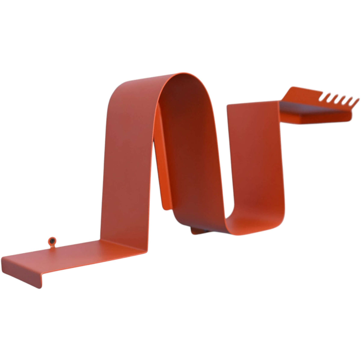 Metal Wall Shelf – Minimalist Wavy Steel Shelf for Contemporary Decor