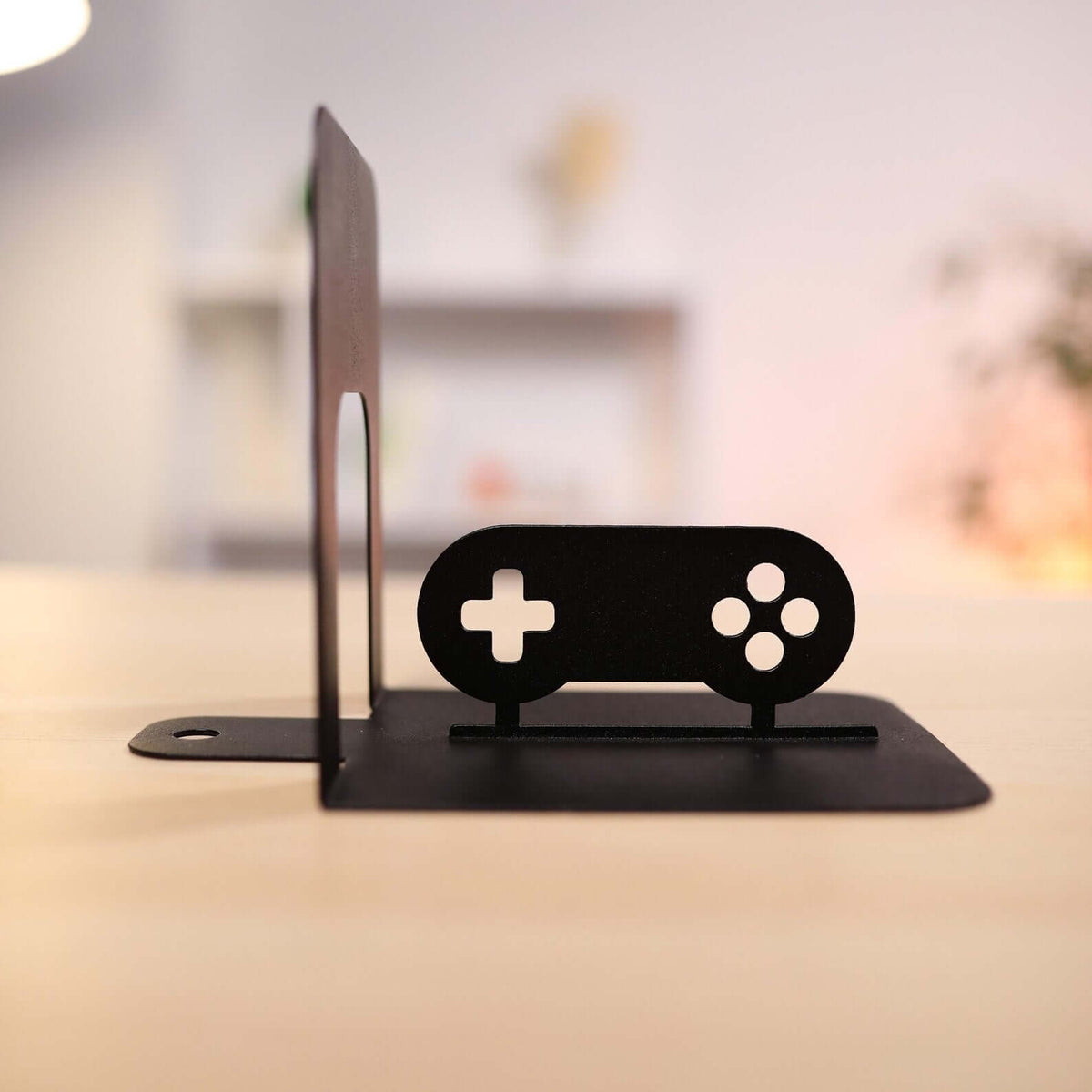 Metal PS Controller Bookends Set for Gaming Shelves and Desks - Metaloslav 