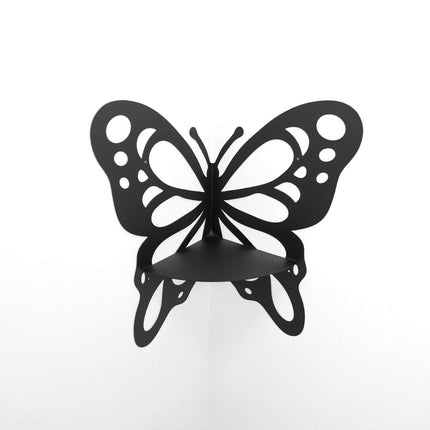Metal Butterfly Corner Wall Shelf for Plants and Decorative Storage - Metaloslav 