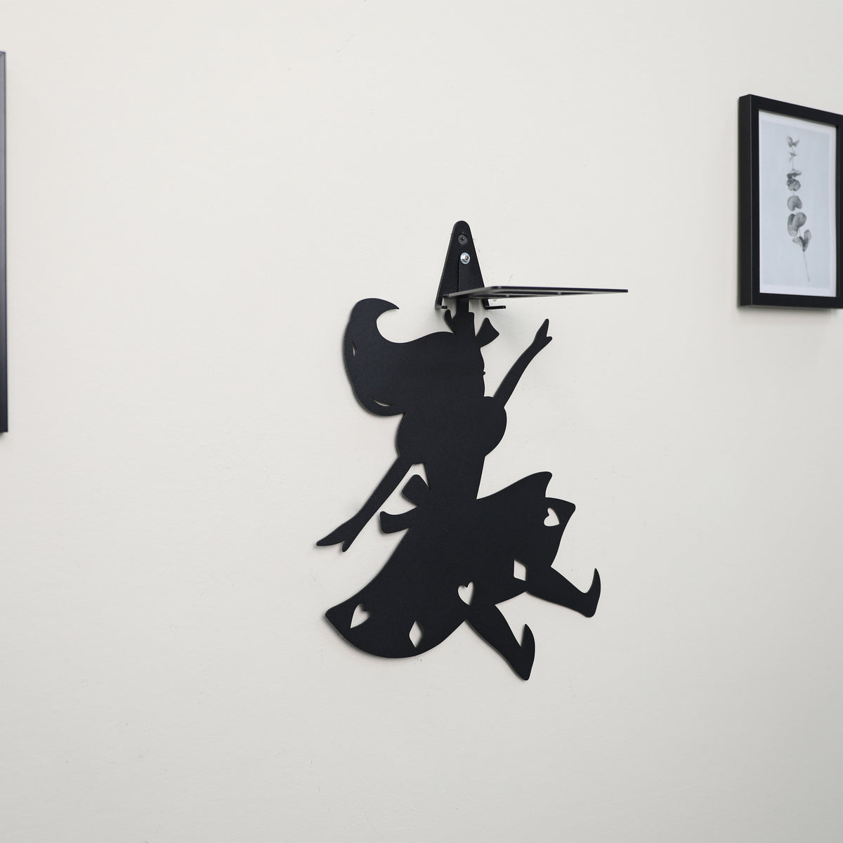 Alice in Wonderland Metal Wall Shelf, Handmade Steel Fantasy Decor