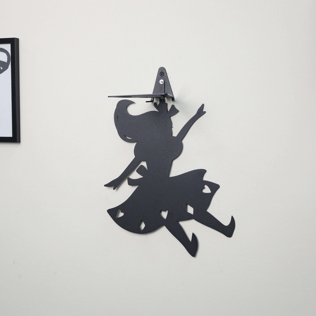 Metal Wall Shelf Book Holder – Alice Silhouette Floating Shelf