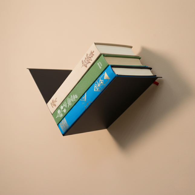 Modern Metal Wall Shelf – Minimal V-Shaped Design | Floating Display for Home & Office