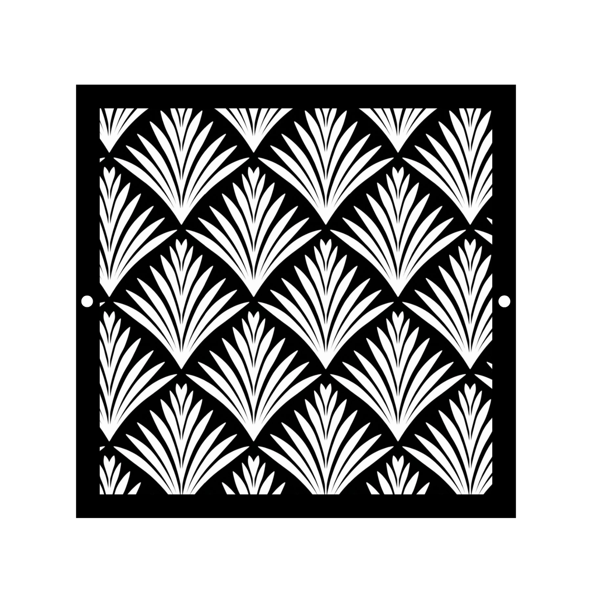 Art Deco Large Metal Vent Cover, Custom Laser Cut HVAC Grille, Decorative Wall Register