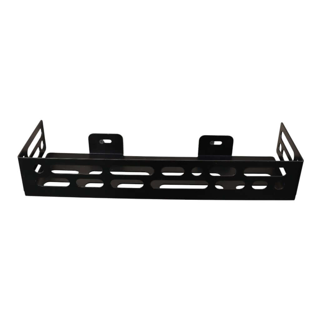 Metal Wall-Mounted Shower Shelf with Open Cutout Design for Bathroom