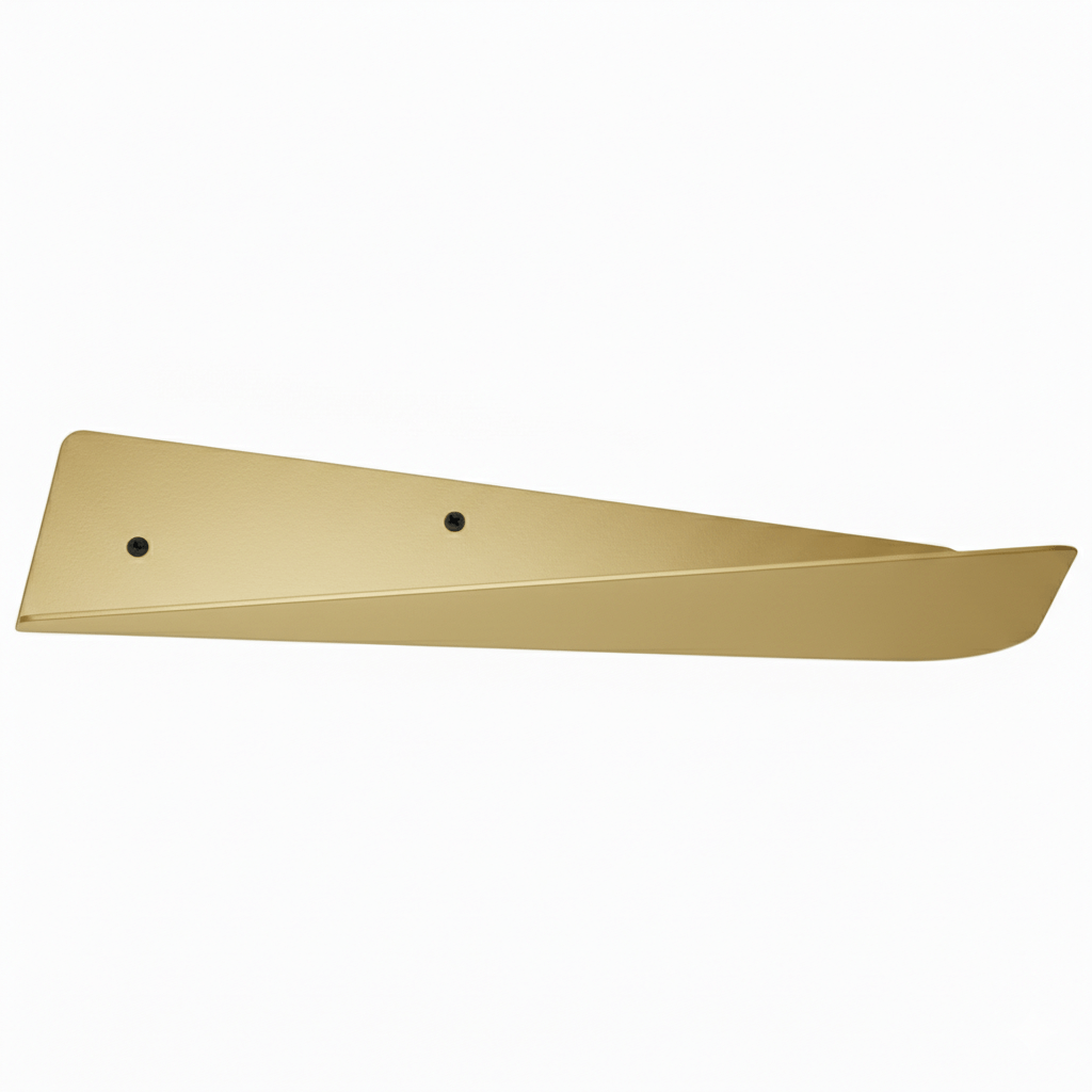 Angled Metal Floating Wall Shelf with Minimalist Steel Design - Metaloslav 