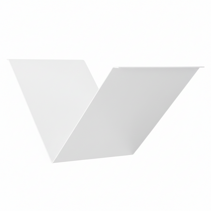 V-Shaped Metal Floating Wall Shelf with Minimalist Geometry - Metaloslav 