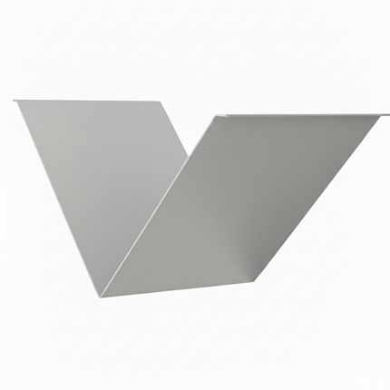 V-Shaped Metal Floating Wall Shelf with Minimalist Geometry - Metaloslav 