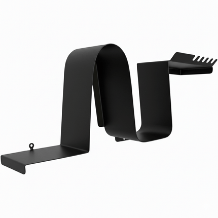 Wave-Shaped Metal Floating Wall Shelf with Sculptural Steel Form - Metaloslav 