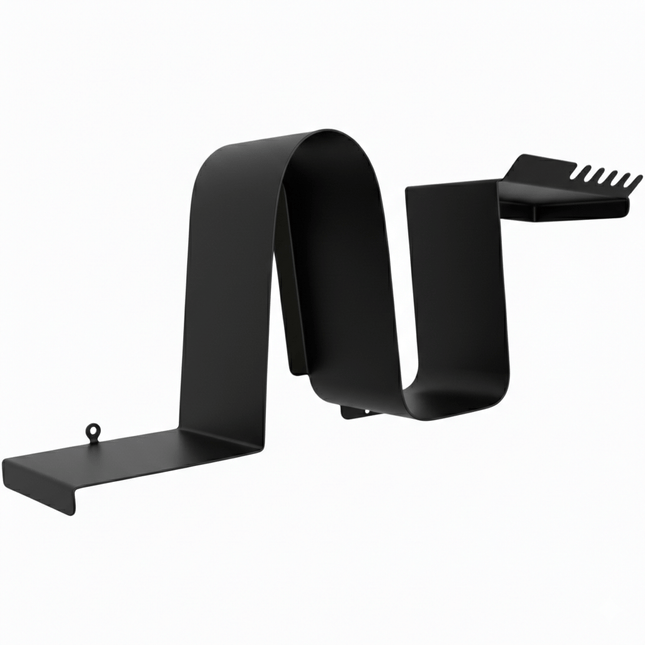 Wave-Shaped Metal Floating Wall Shelf with Sculptural Steel Form - Metaloslav 