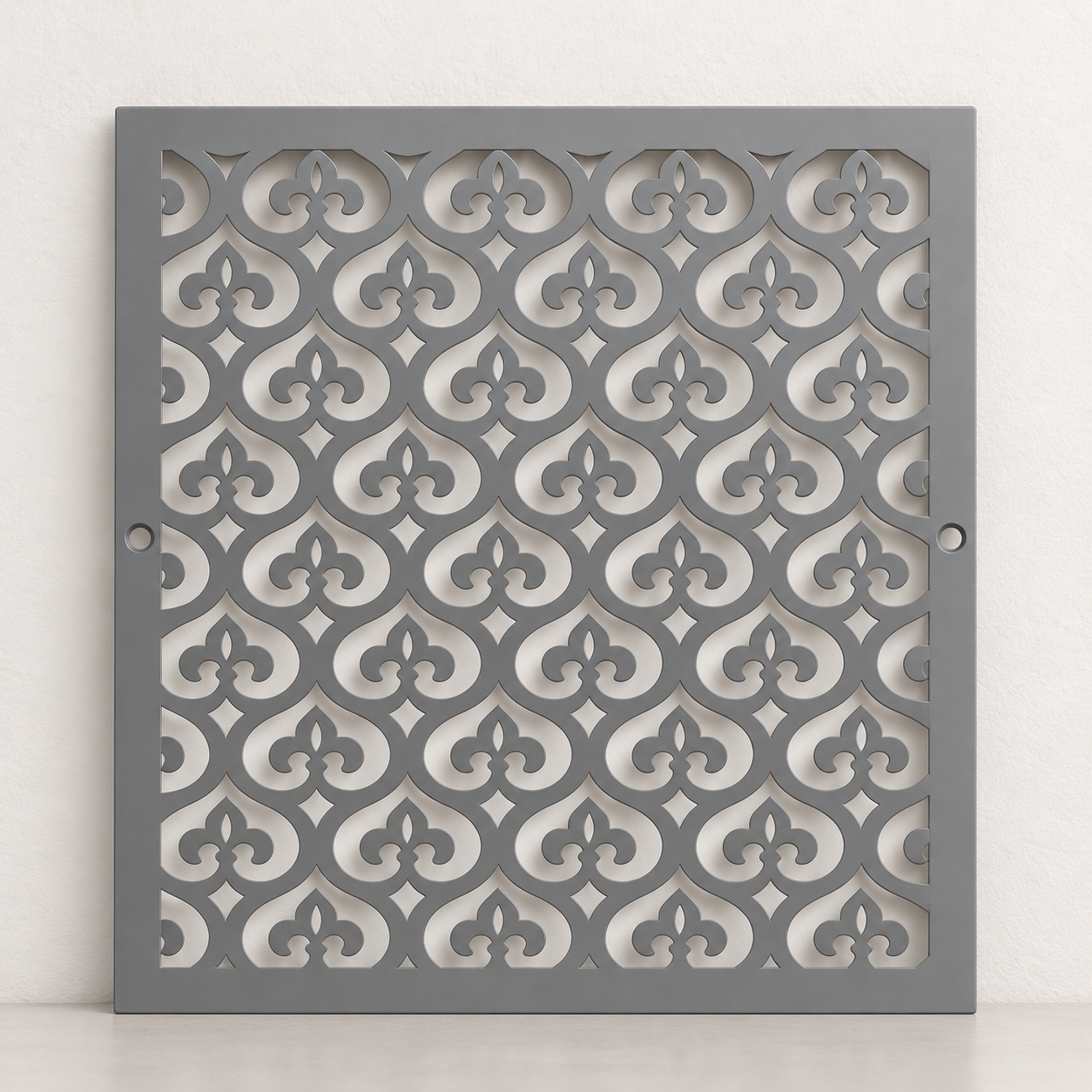 Large Decorative Metal Vent Cover, Custom Steel HVAC Grille With Ornamental Pattern
