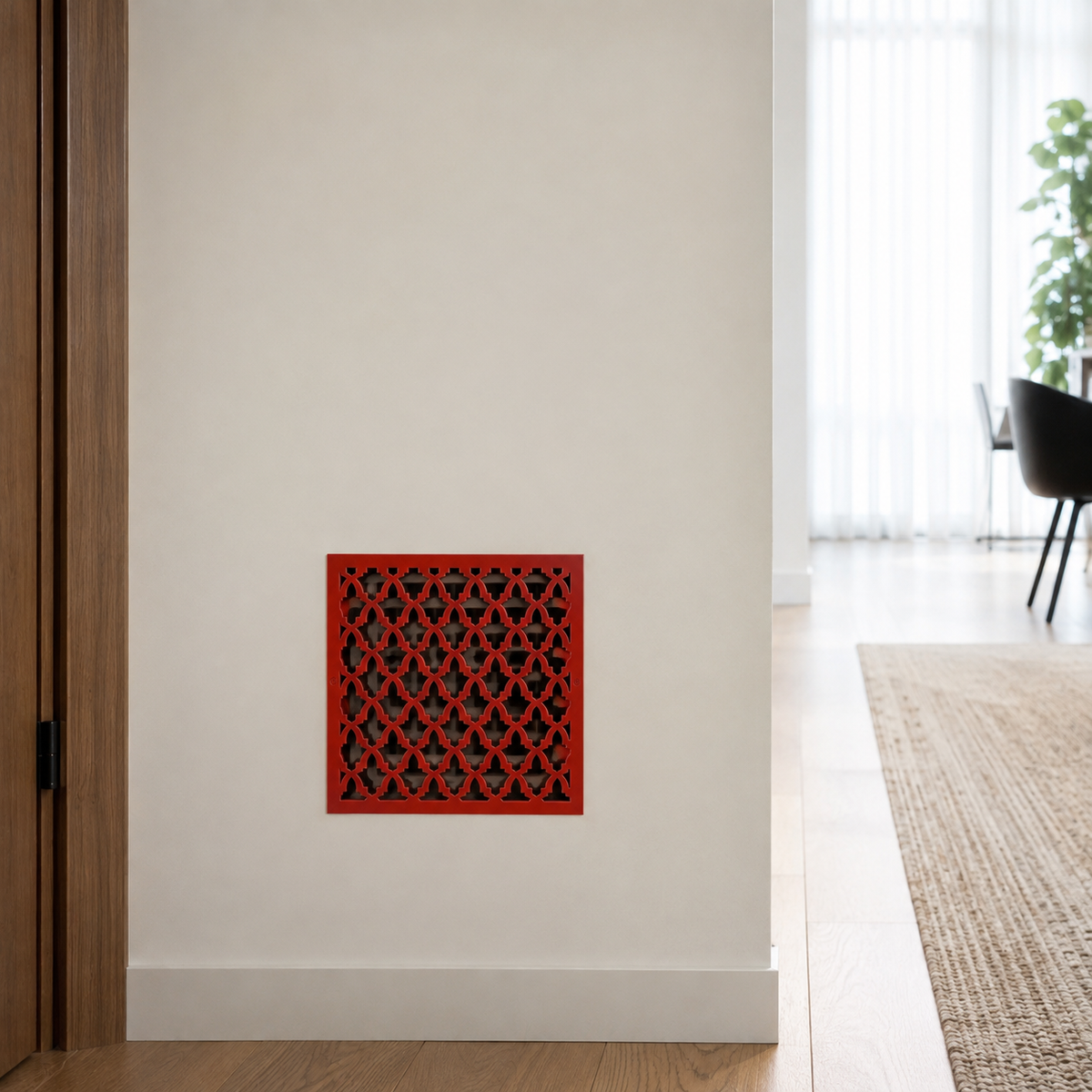Large Custom Metal Vent Cover, 30-40 Inch Decorative Steel HVAC Grille