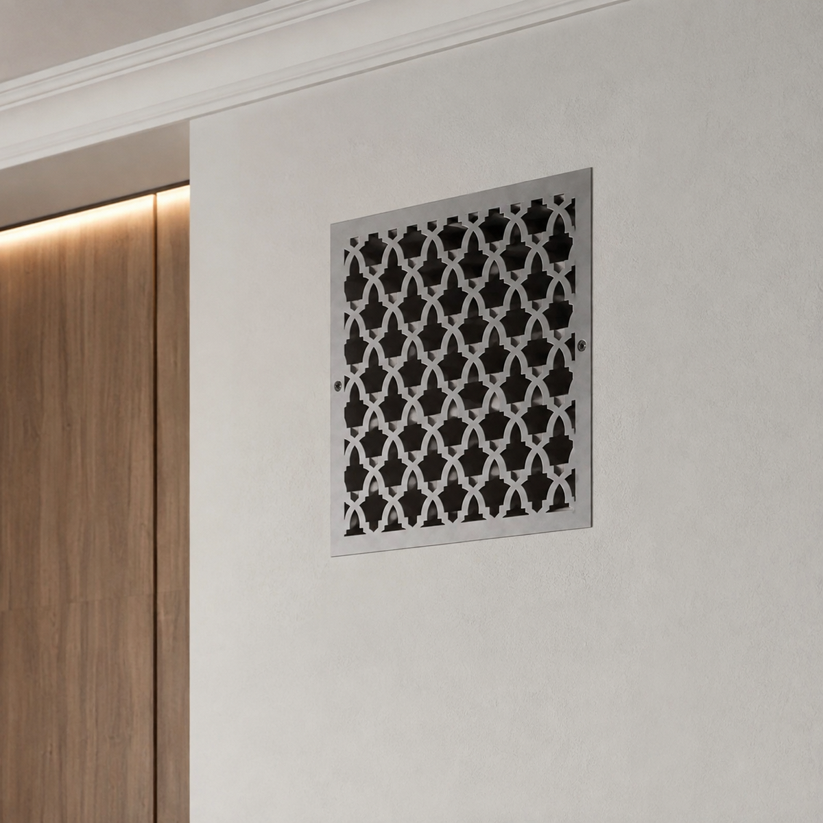 Large Custom Metal Vent Cover, 30-40 Inch Decorative Steel HVAC Grille