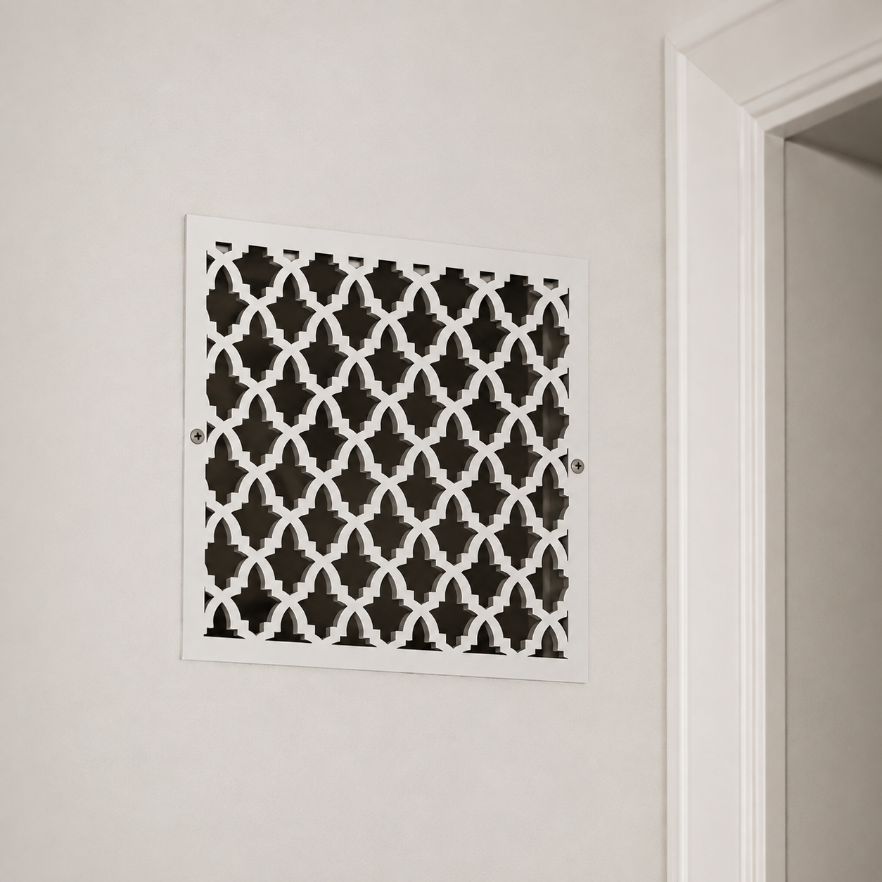 Large Custom Metal Vent Cover, 30-40 Inch Decorative Steel HVAC Grille