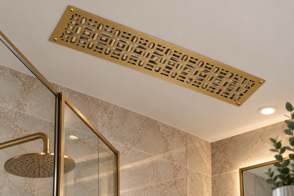 Custom Metal Vent Cover, Laser Cut HVAC Grille, Decorative Steel Air Register - Metaloslav 