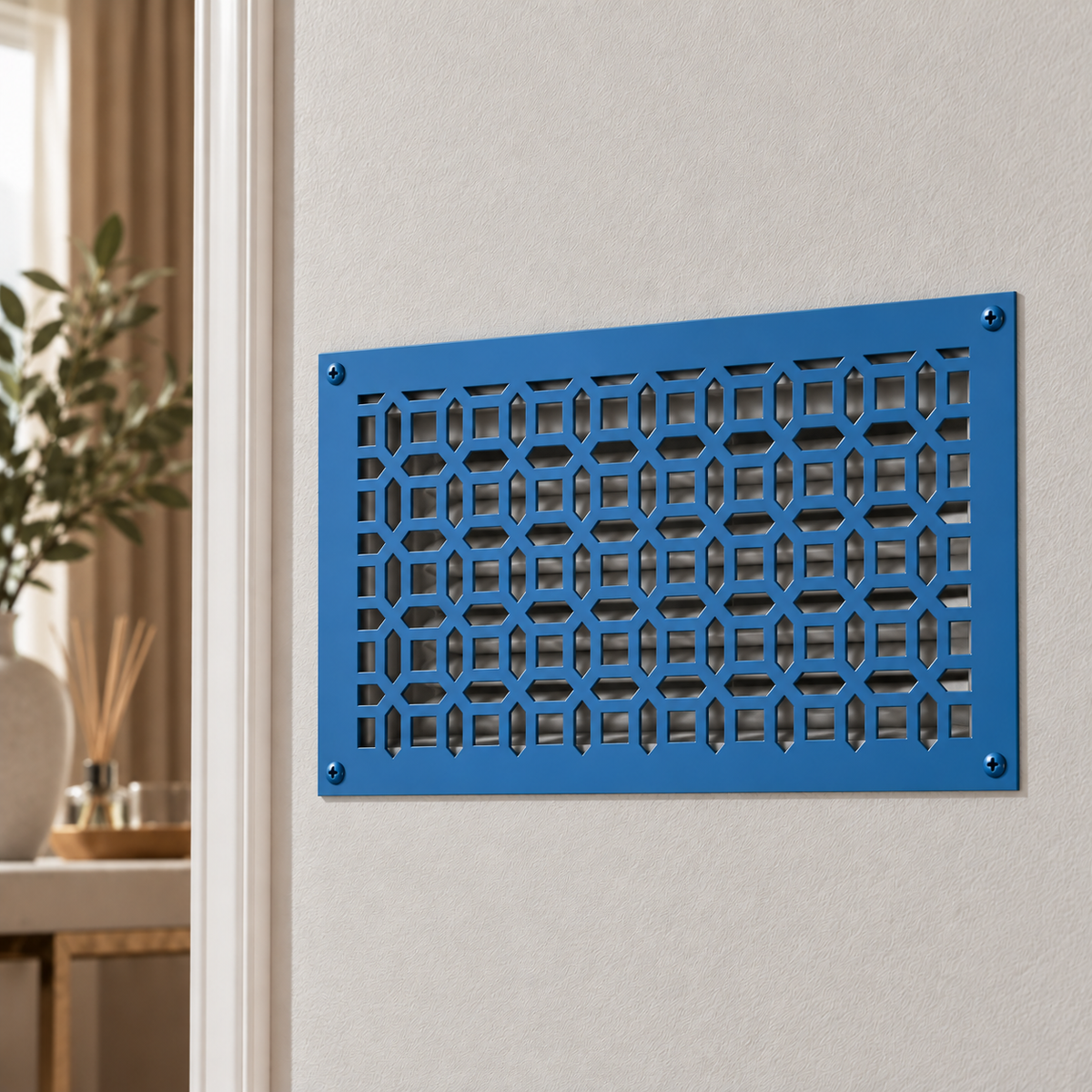 Custom Metal Vent Cover, Laser Cut HVAC Grille, Decorative Steel Air Register - Metaloslav 