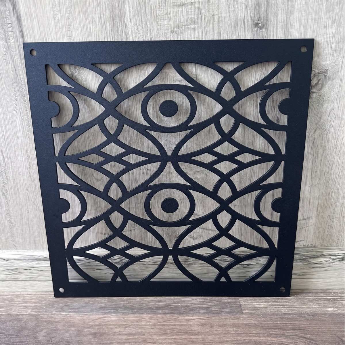 Large Geometric Metal Vent Cover, Custom Oversized HVAC Grille, Laser Cut Decorative Register