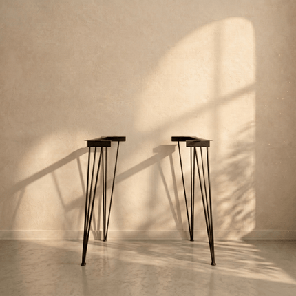 Hairpin Metal Table Legs Set for Dining Table and Desk - Metaloslav 