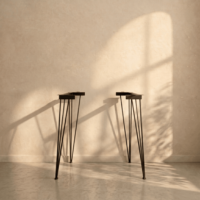 Hairpin Metal Table Legs Set for Dining Table and Desk - Metaloslav 