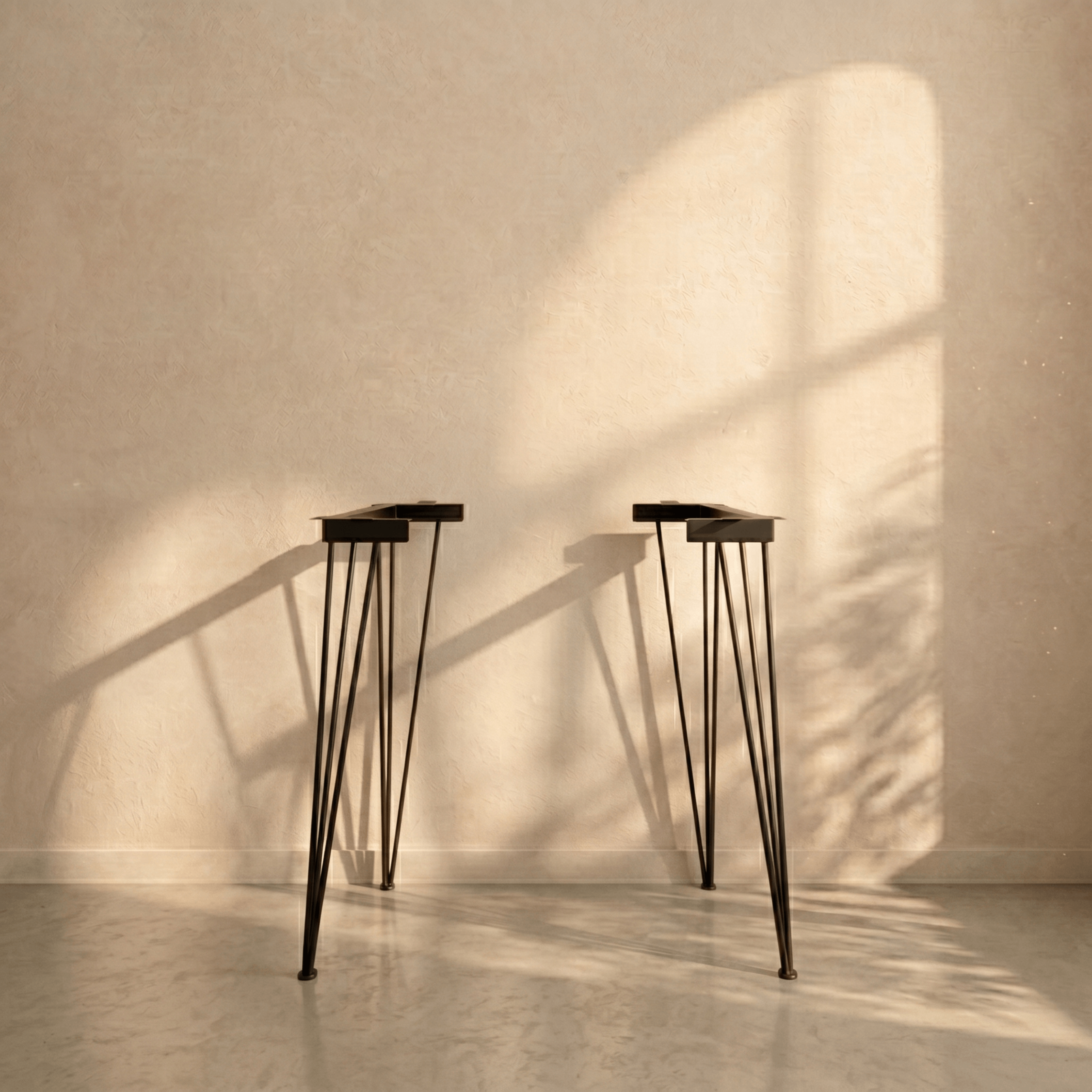 Hairpin Metal Table Legs Set for Dining Table and Desk - Metaloslav 
