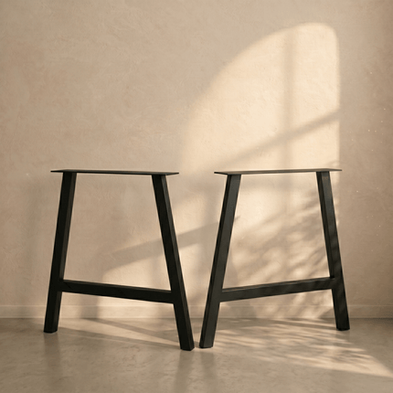 A-Frame Metal Table Legs Set Steel Base for Dining Tables - Metaloslav 