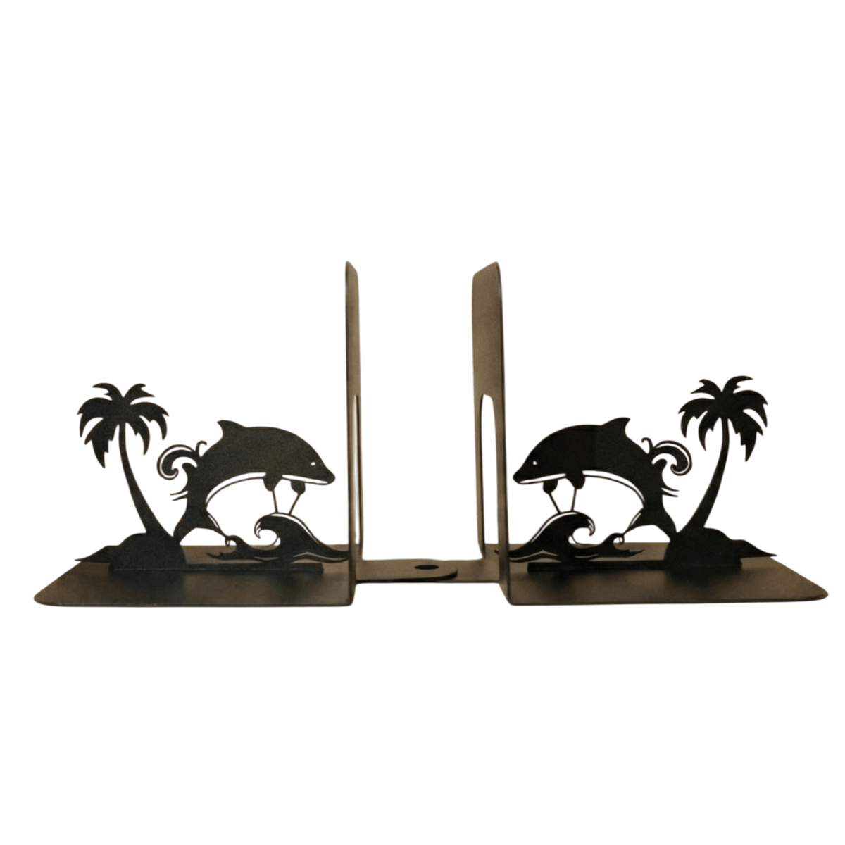 Metal Dolphin Decorative Accent in Powder-Coated Steel - Metaloslav 