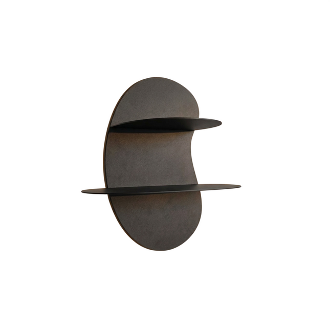 Bubble Metal Wall Shelf with Dual Floating Display Shelves - Metaloslav 