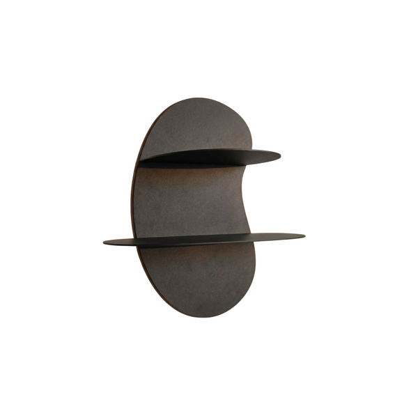 Bubble Metal Wall Shelf with Dual Floating Display Shelves - Metaloslav 