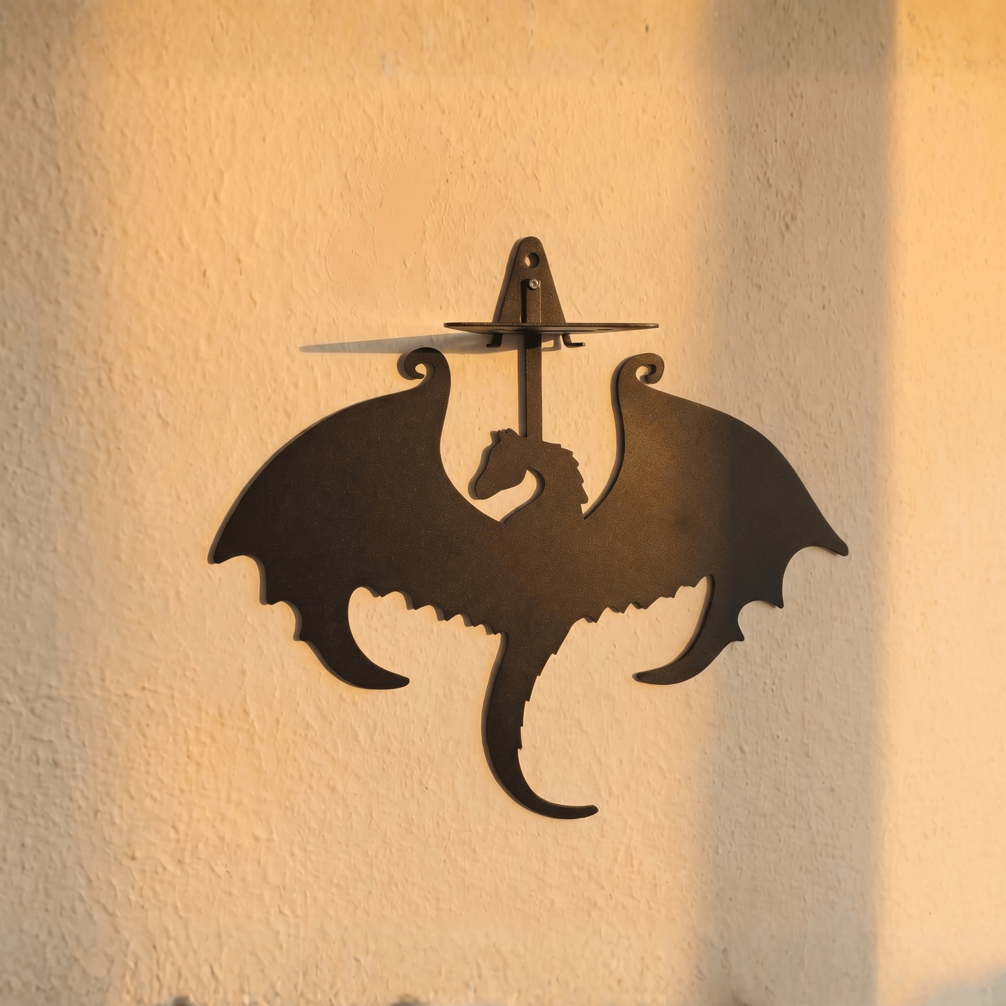 Dragon Invisible Bookshelf Wall Mount Steel Floating Book Holder - Metaloslav 