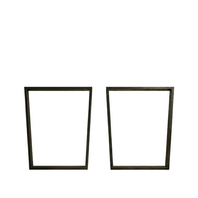 Trapezoid Metal Table Legs Set of 2 for Dining Table DIY - Metaloslav 