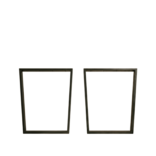 Trapezoid Metal Table Legs Set of 2 for Dining Table DIY - Metaloslav 