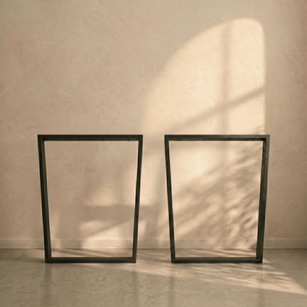 Trapezoid Metal Table Legs Set of 2 for Dining Table DIY - Metaloslav 