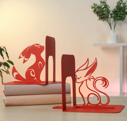 Fantasy metal bookends