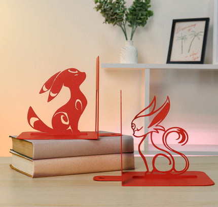 Fantasy metal bookends