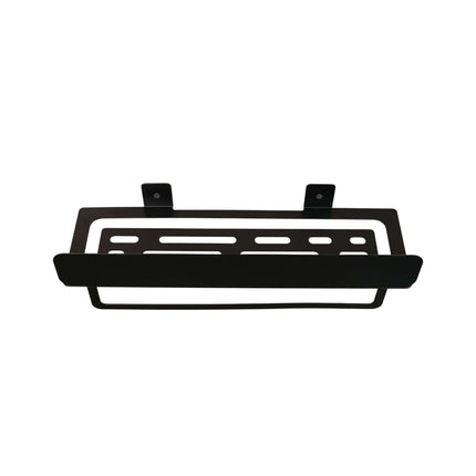 Metal Floating Wall Shelf with Front Rail for Bathroom Storage