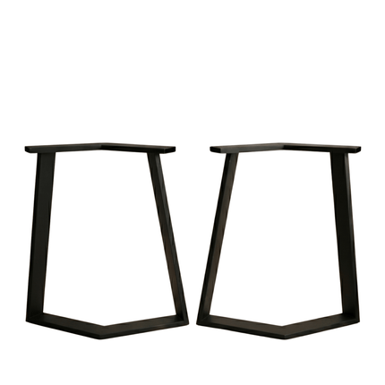 Geometric Metal Table Legs Set Steel Base for Custom Tables - Metaloslav 