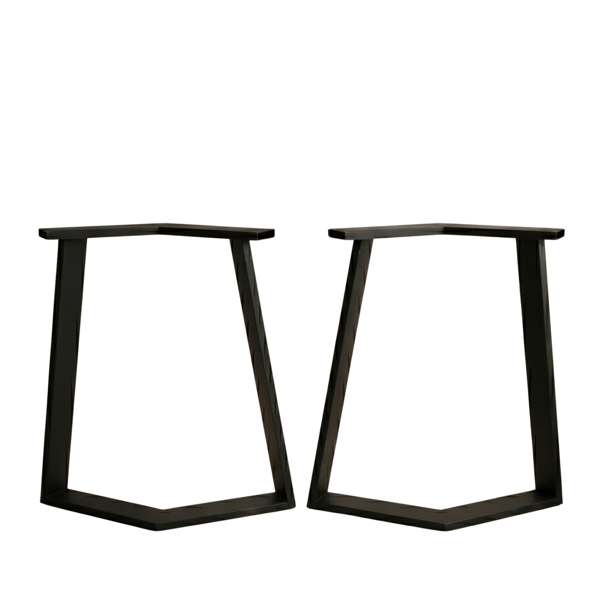 Geometric Metal Table Legs Set Steel Base for Custom Tables - Metaloslav 