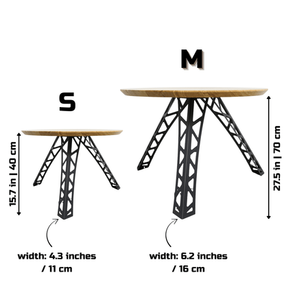 Industrial Metal Table Legs – Truss Design Steel Base | Modern Dining & Coffee Table Frame