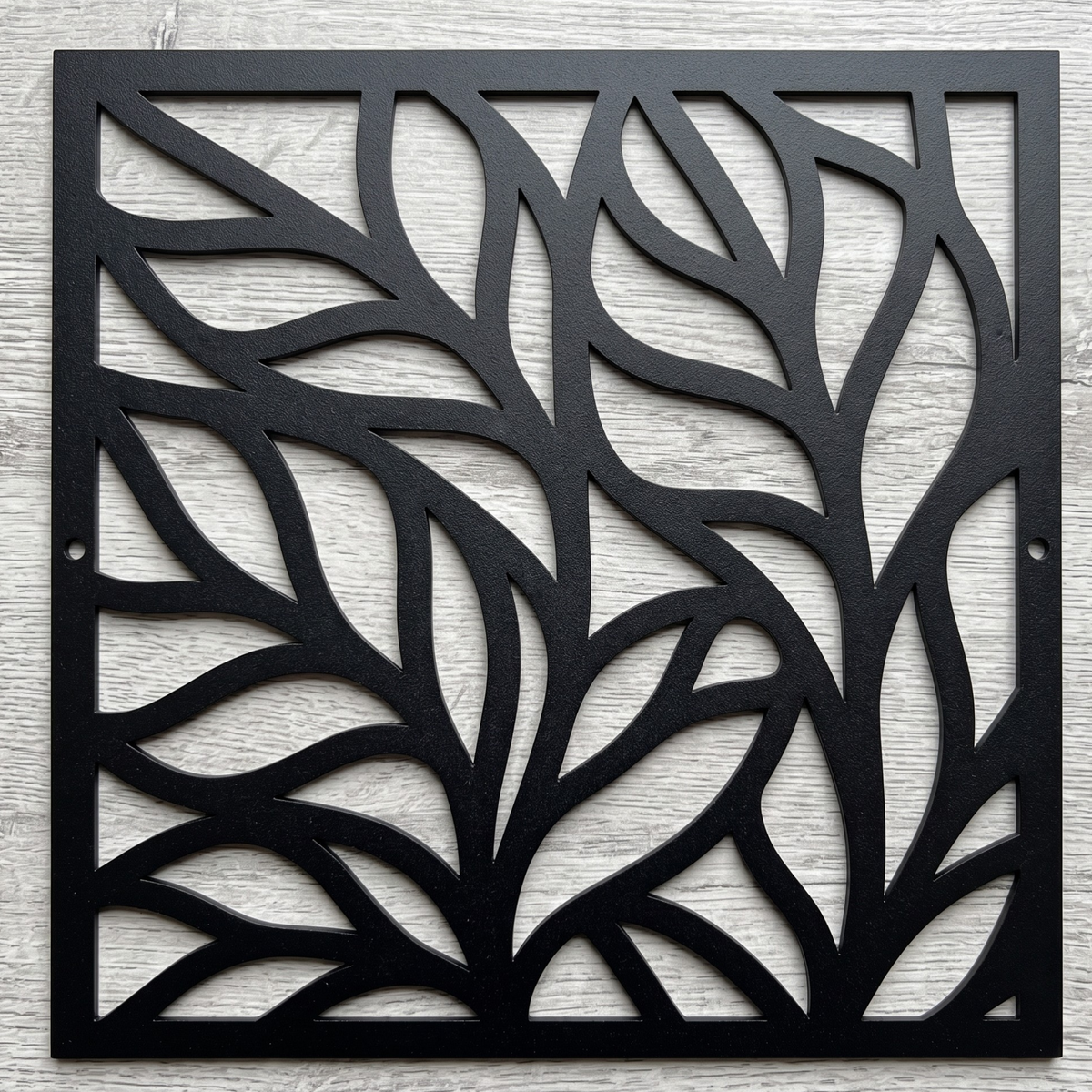 Large Leaf Pattern Metal Vent Cover, Custom Botanical Steel HVAC Grille 30-40 Inch