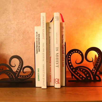Metal Tentacle Bookends in Powder-Coated Steel - Metaloslav 