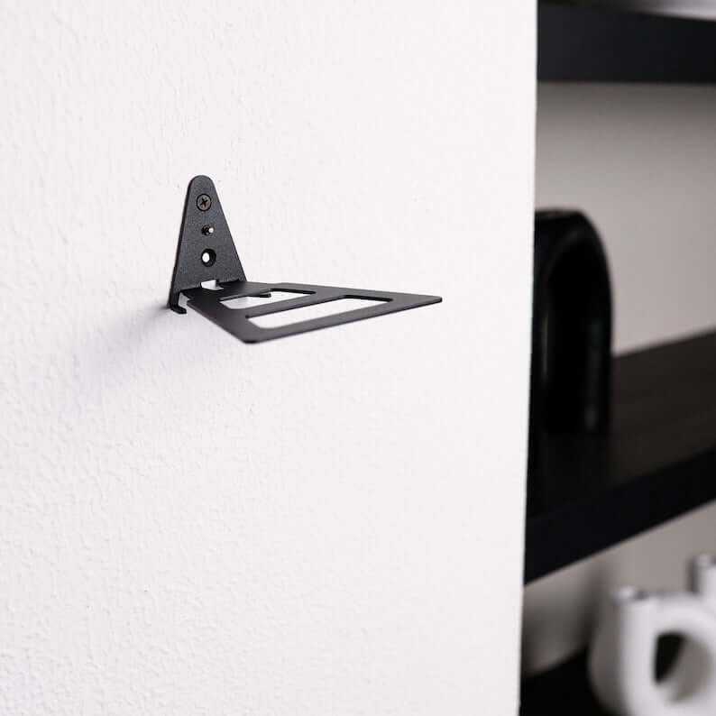 Metal Bat Wall Shelf Accent in Powder-Coated Steel - Metaloslav 