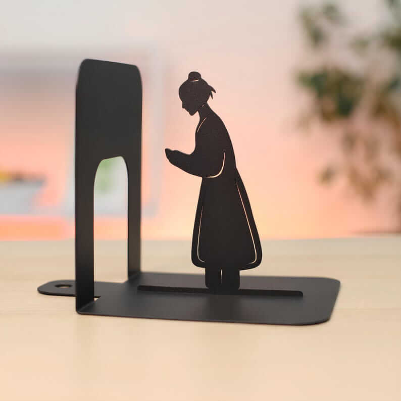 Metal Anime Girl and Boy Decorative Accent in Powder-Coated Steel - Metaloslav 