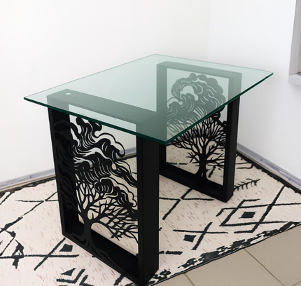 Tree of Life Metal Table Legs – Nature-Inspired Steel Base | Handmade Industrial Furniture Frame